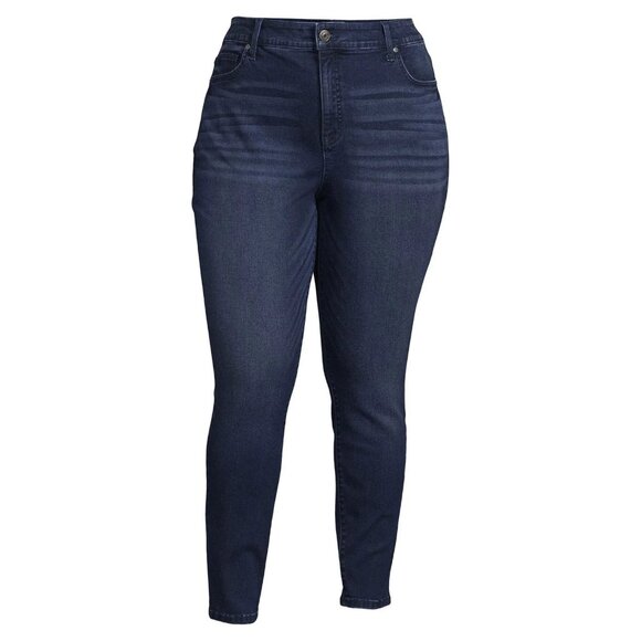 Terra & Sky Women's Plus Size Skinny Jeans, Size 22W, Medium Wash, 29" Inseam - Picture 4 of 5